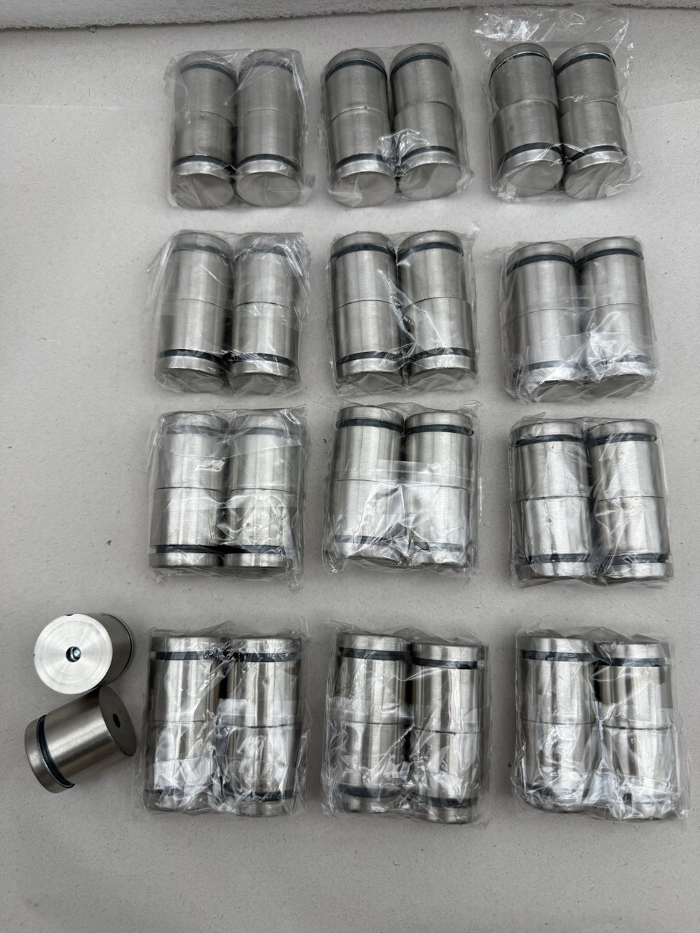 50 pcs Glass & Sign Wall Standoff Screws 25mm X 25mm (1” X1”) Stainless *READ...